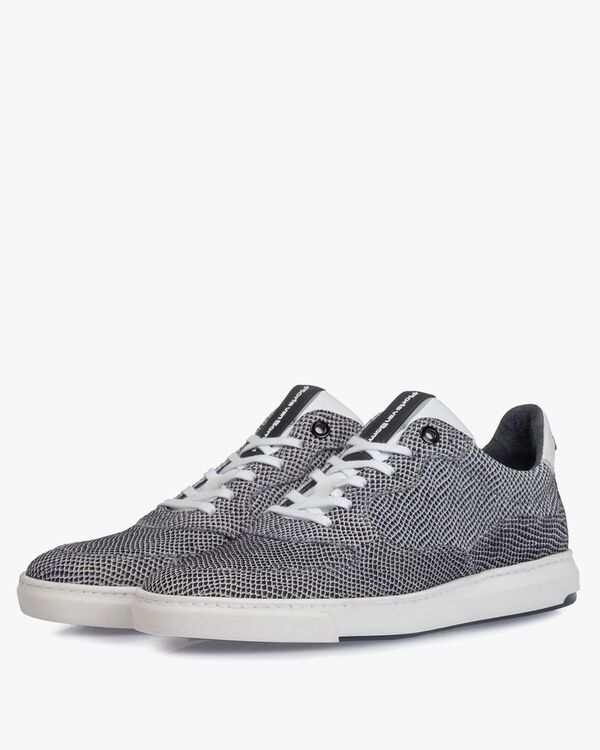 Sneaker suede leather off-white