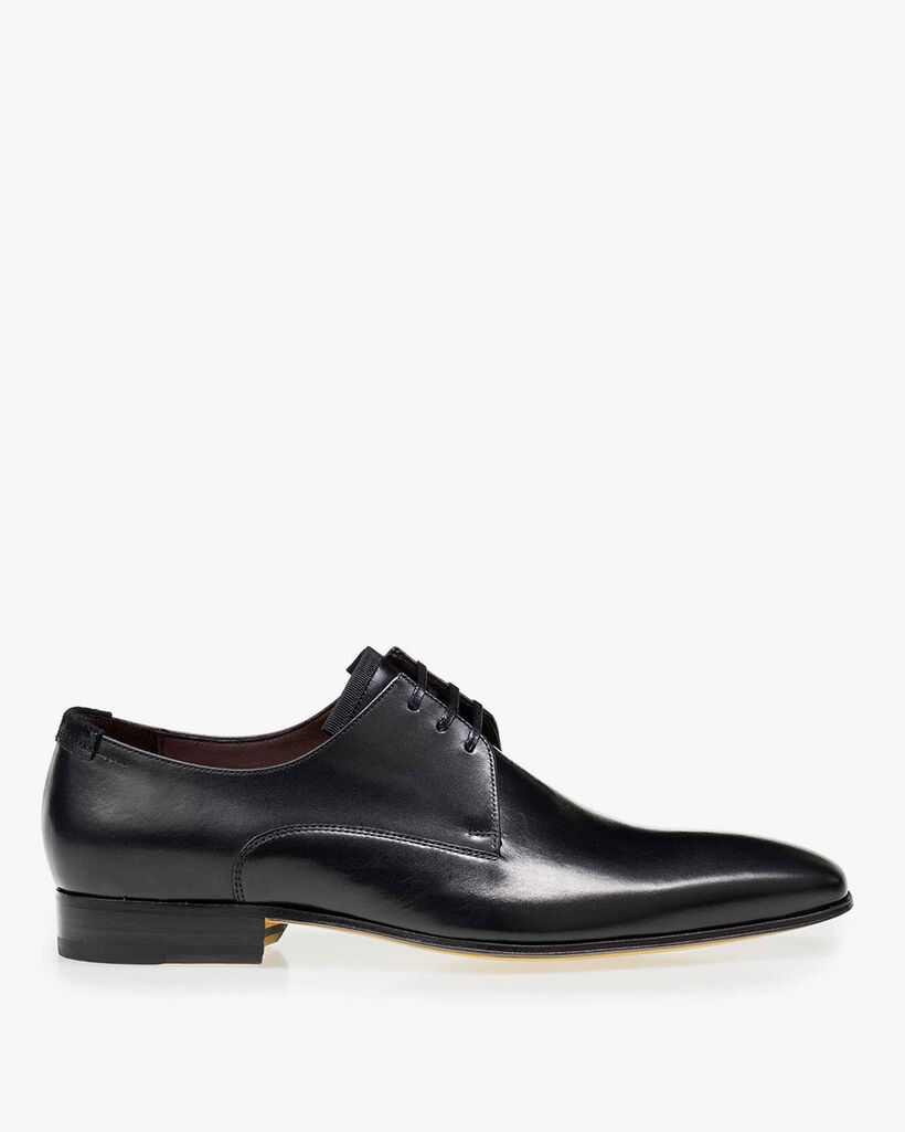 Lace shoe calf leather black