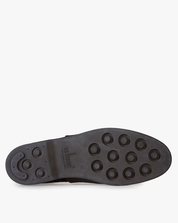 Mid-high suede leather lace boot