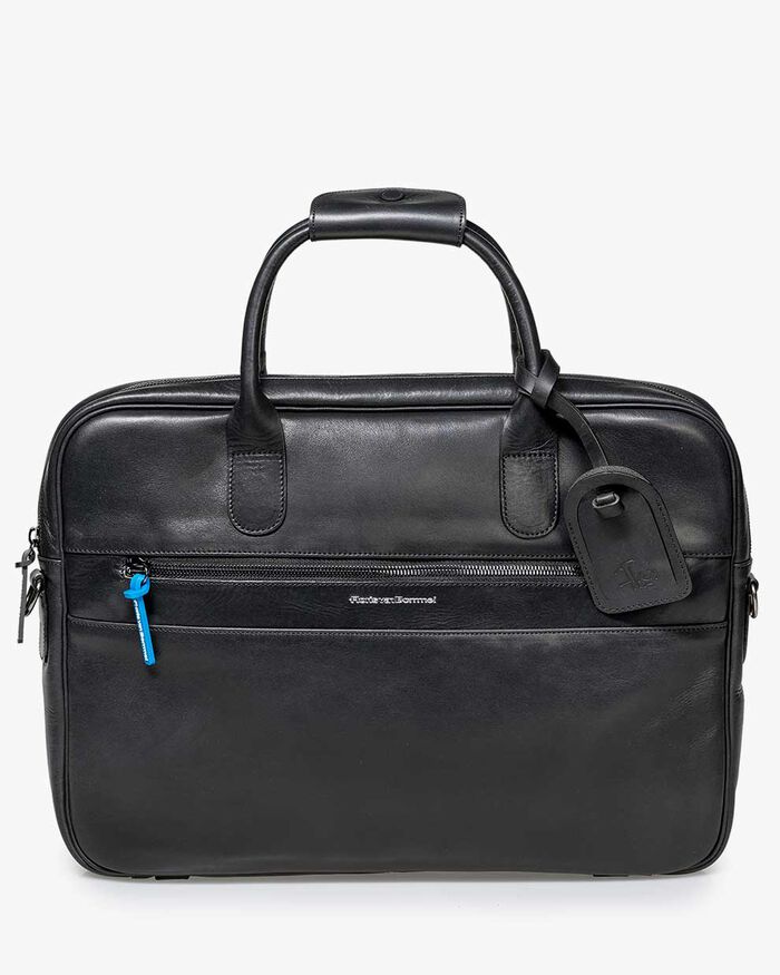 Office sleeve leather black