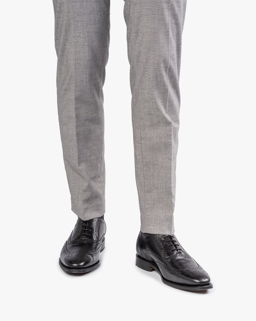 Black calf leather brogue