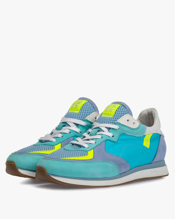 Sneaker nubuck leather blue