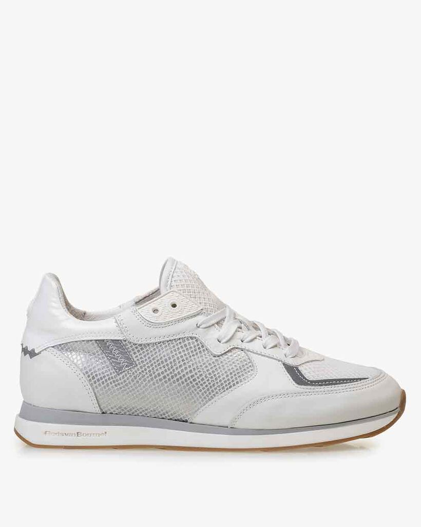 Sneaker calf leather white