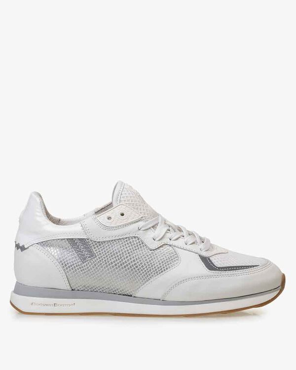 Sneaker calf leather white
