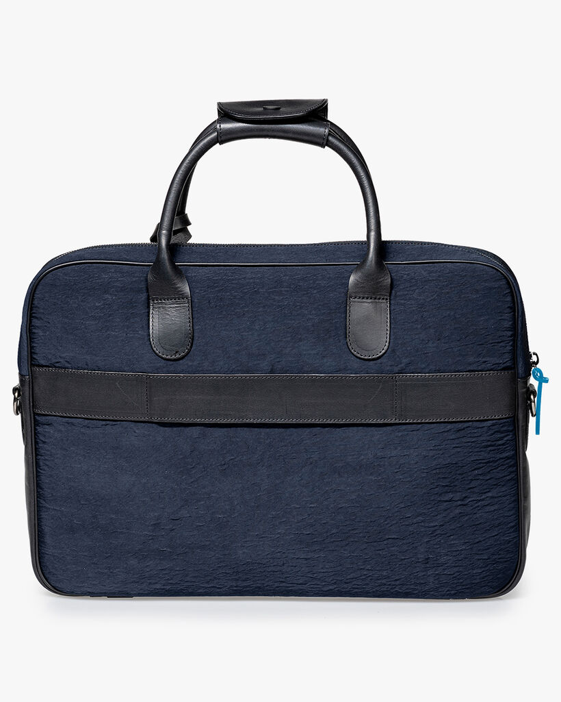 Office sleeve textile blue