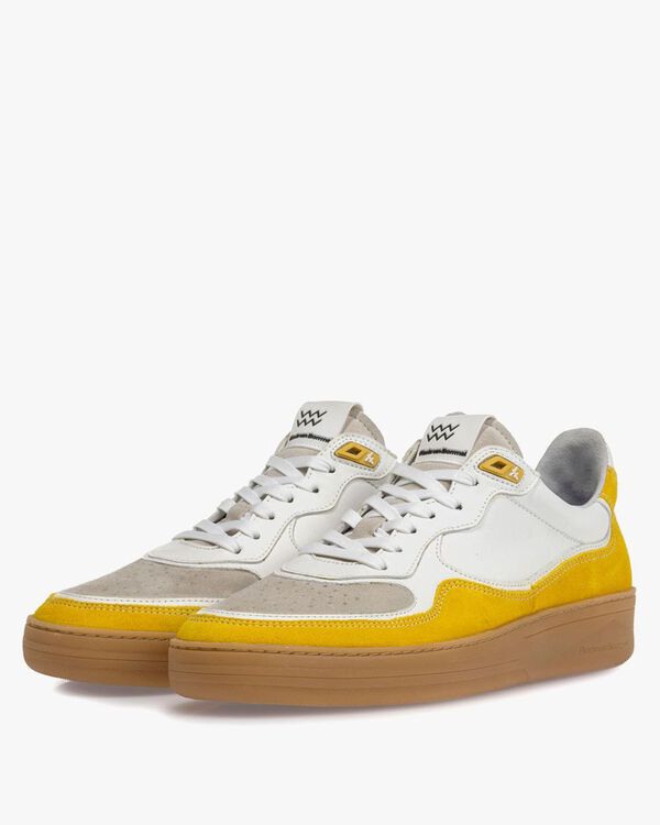 Sneaker suede leather yellow