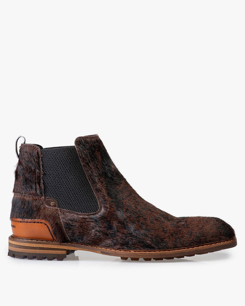 Chelsea boot pony style brown