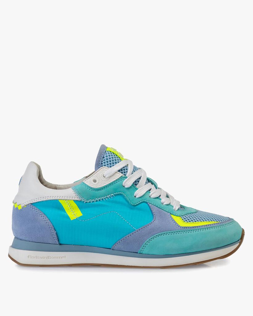 Sneaker nubuck leather blue