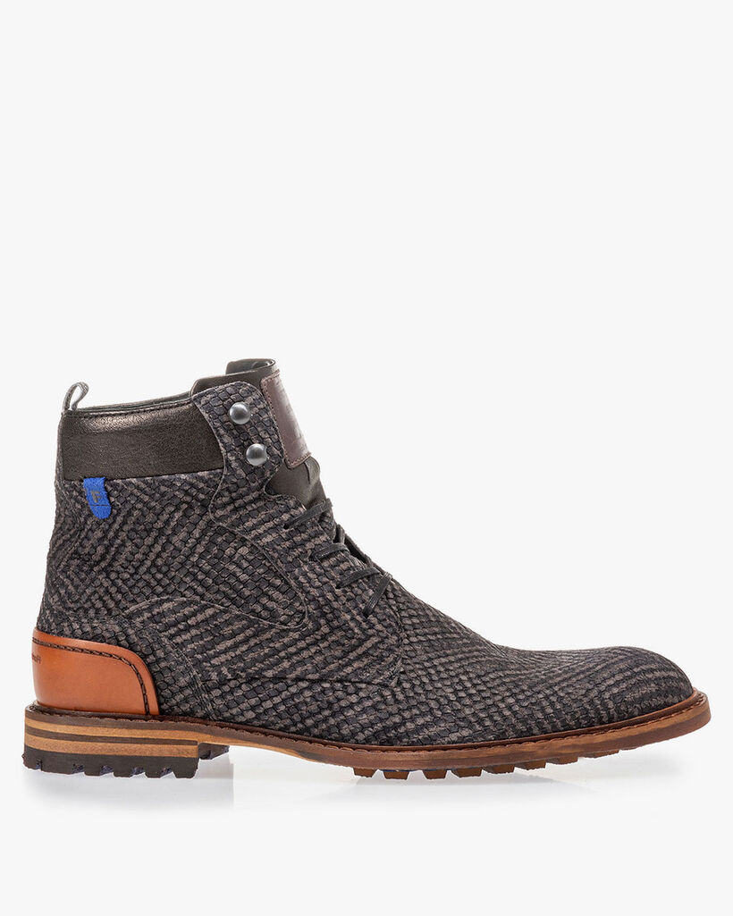 Crepi boot grey with print