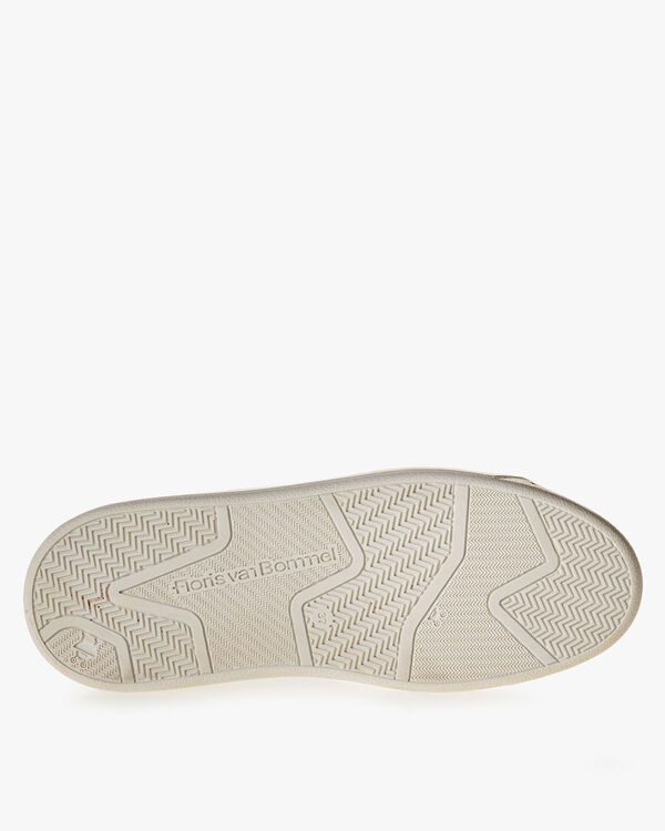 Sneaker printed leather white