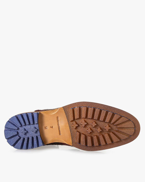 Lace shoe pony style red