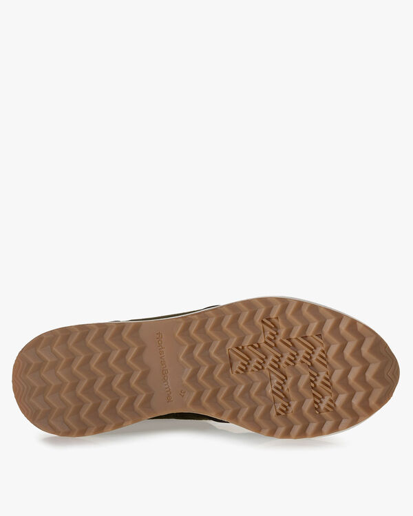 Sneaker suede dark green