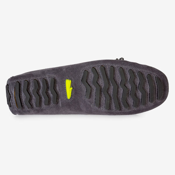 Calf suede leather moccasin