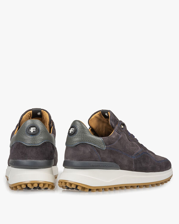 Dark grey suede leather sneaker