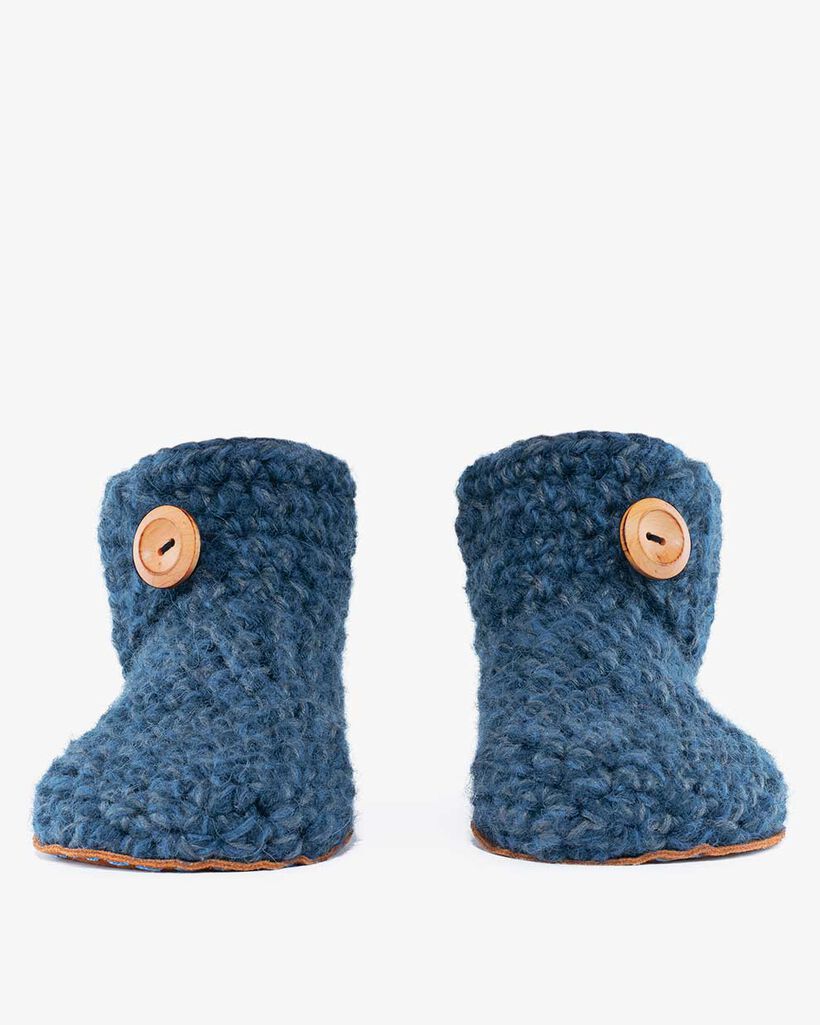 Kingdom of Wow home slippers blue
