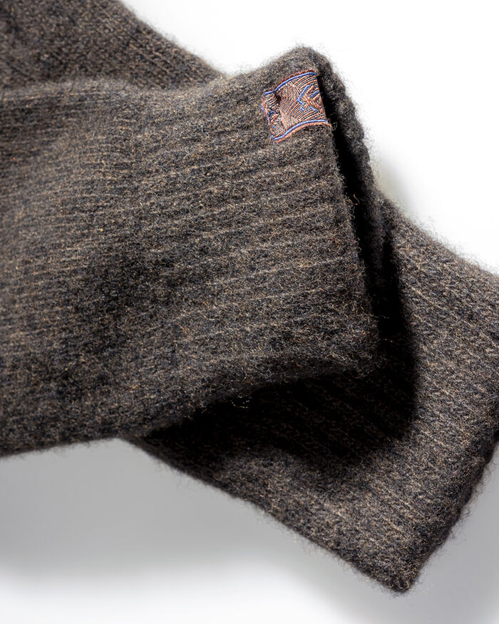 Gloves wool brown