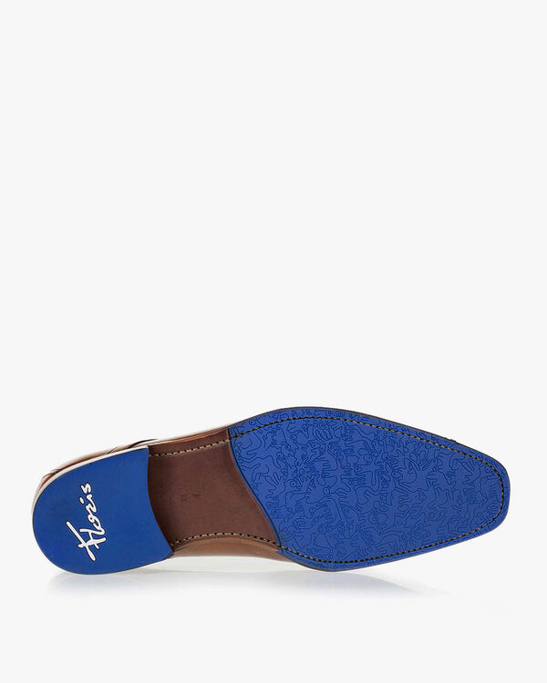 Lace shoe calf leather cognac