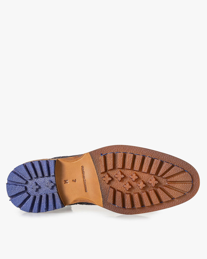 Boot blue with buckle