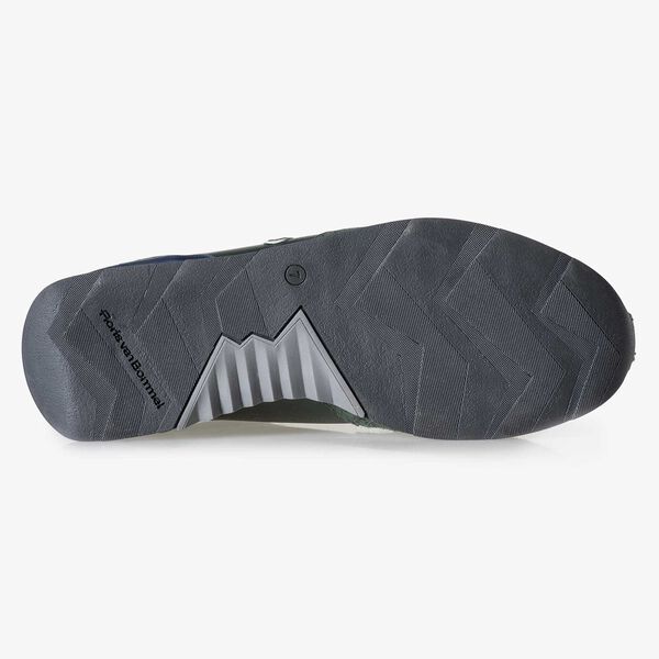 Dark green calf leather sneaker