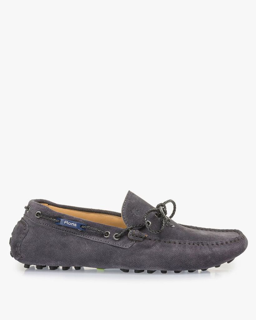 Calf suede leather moccasin