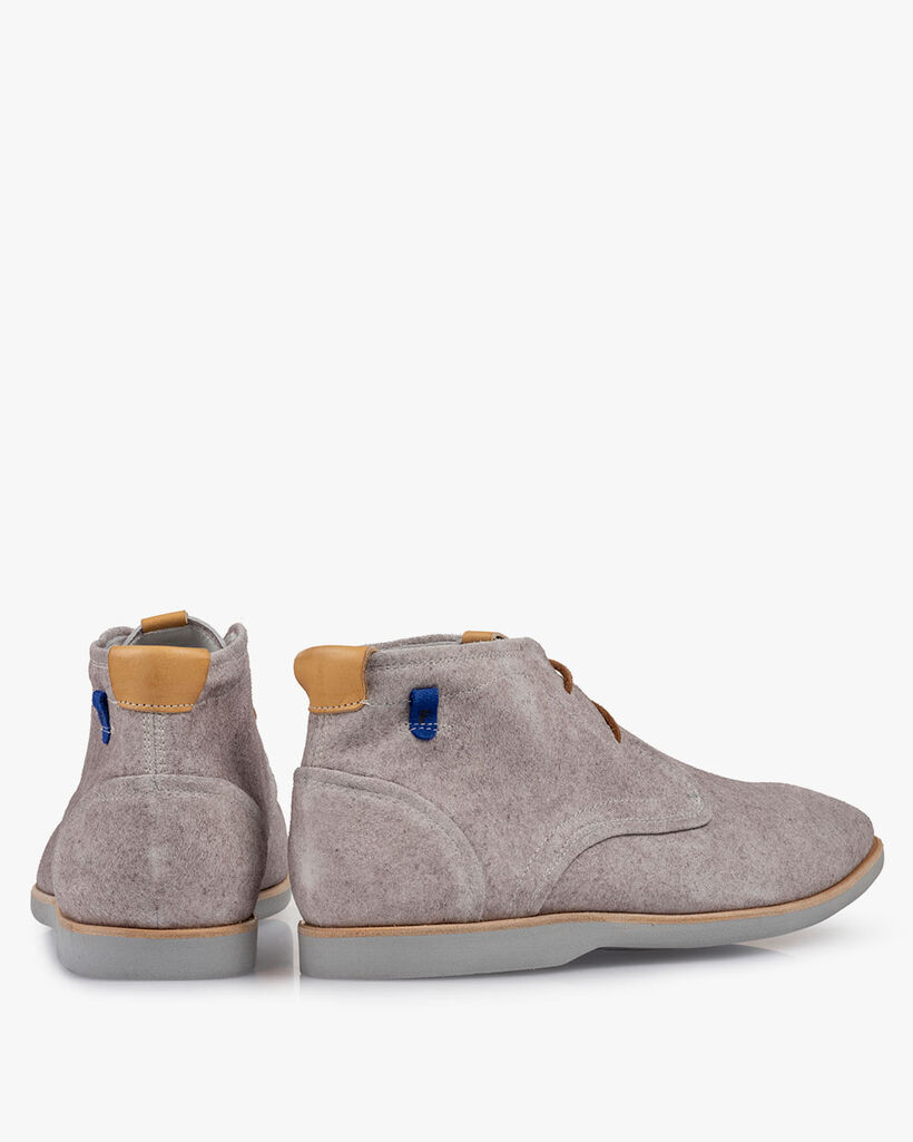 Boot suede leather sand-coloured