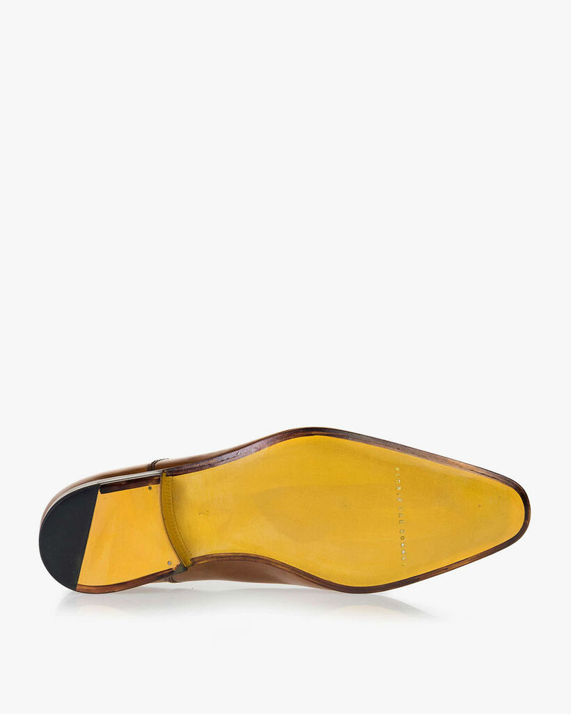 Lace shoe calf leather cognac