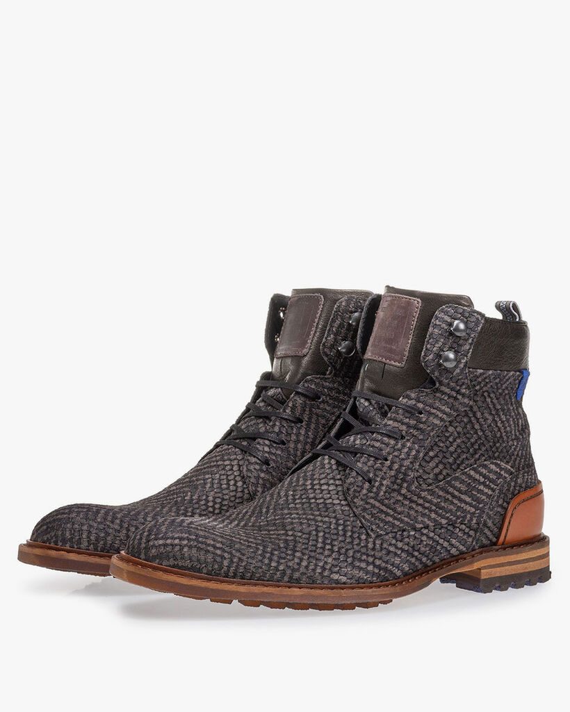 Crepi boot grey with print