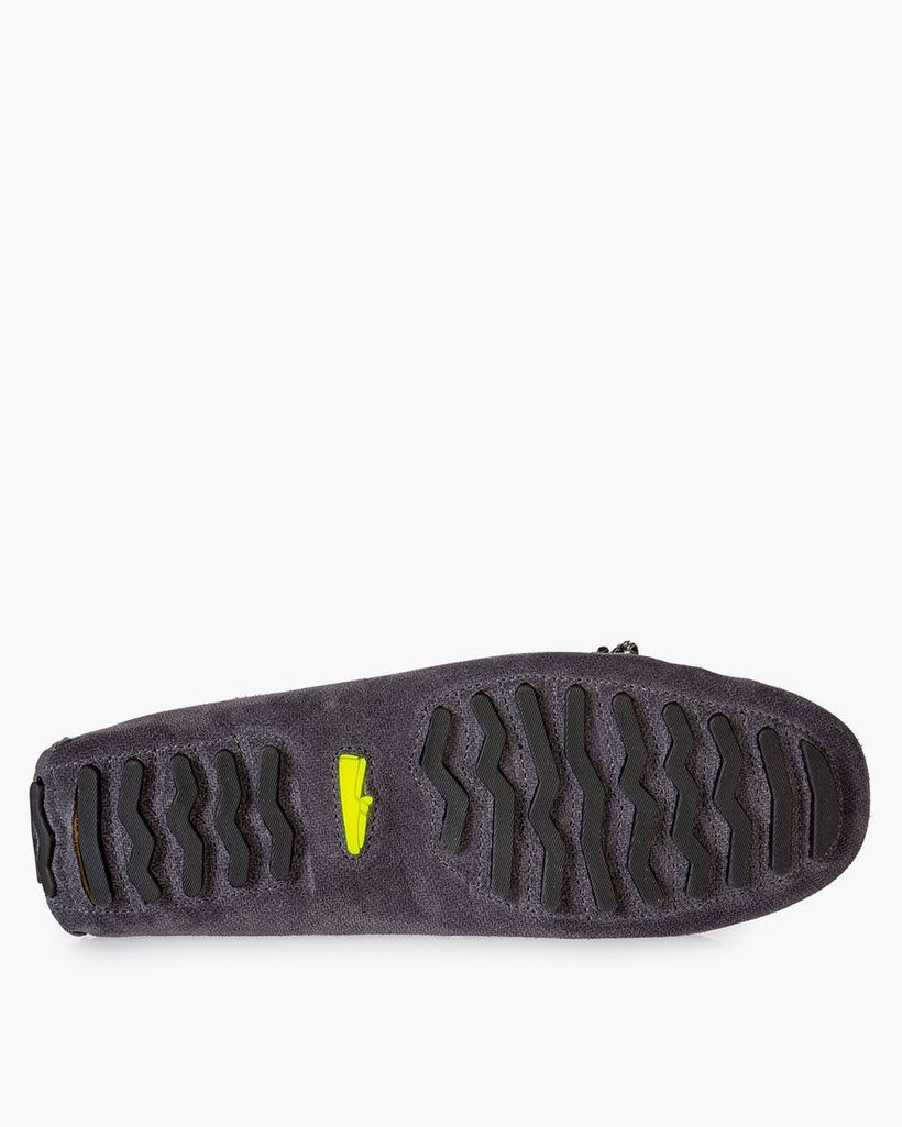 Calf suede leather moccasin