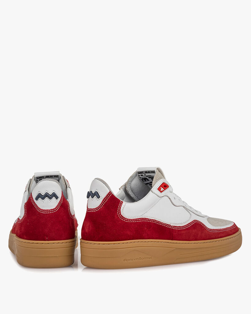Sneaker suede leather red