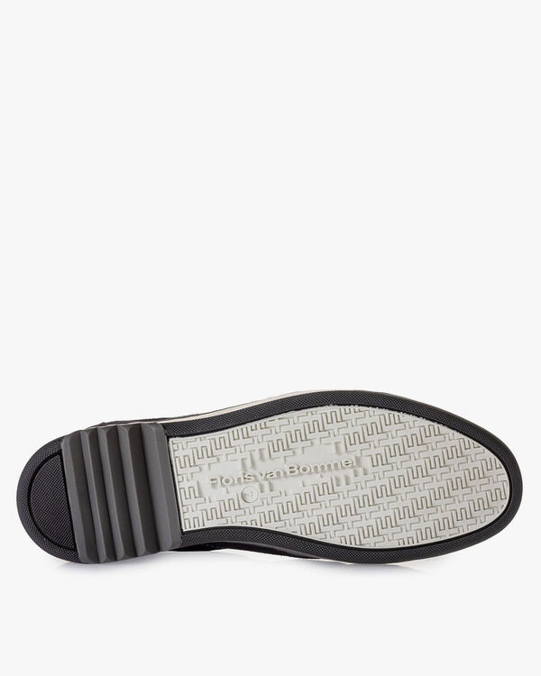 Sneaker suede leather dark blue