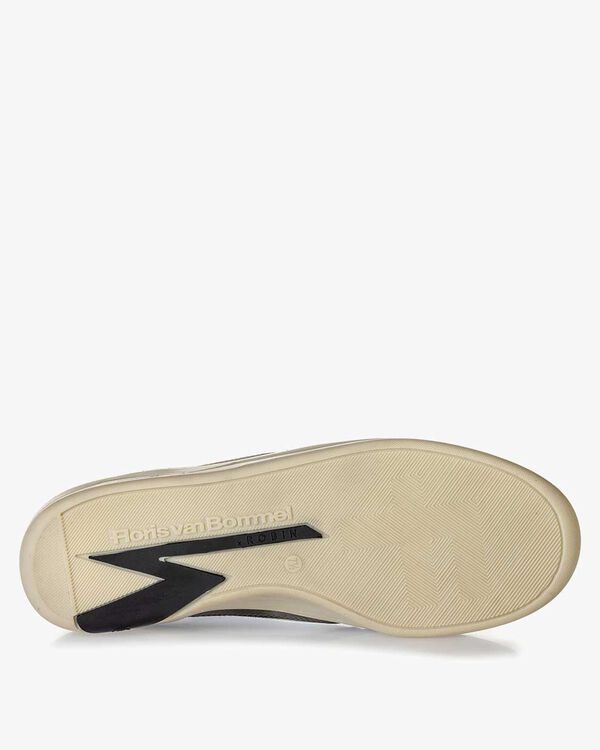 Tennis sneaker calf leather white