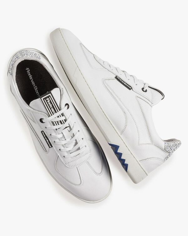 White calf leather sneake