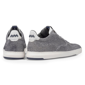 Sneaker suede leather off-white