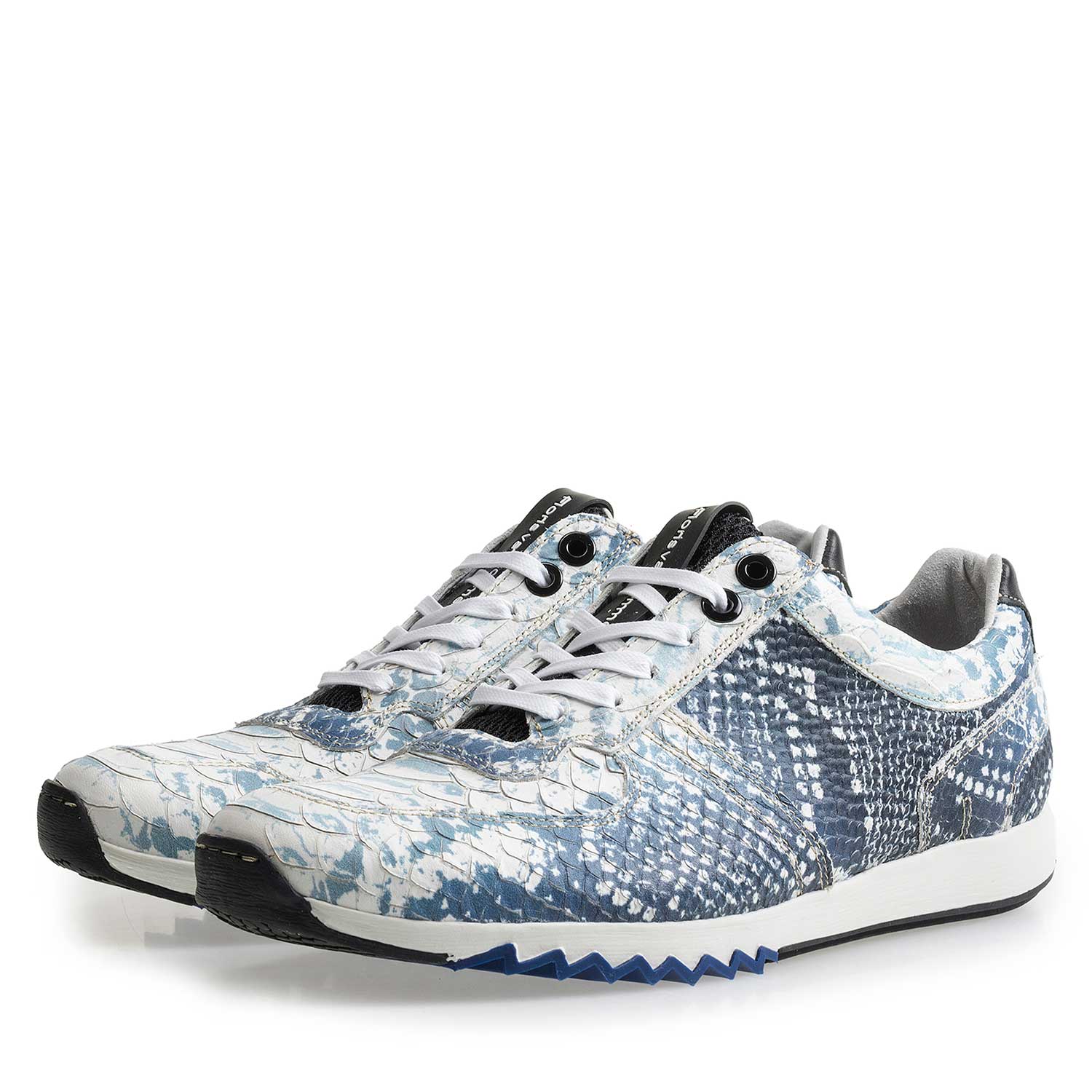 16227/14 - Dark blue sneaker with snake print 16227/14 - Dark blue sneaker with snake print