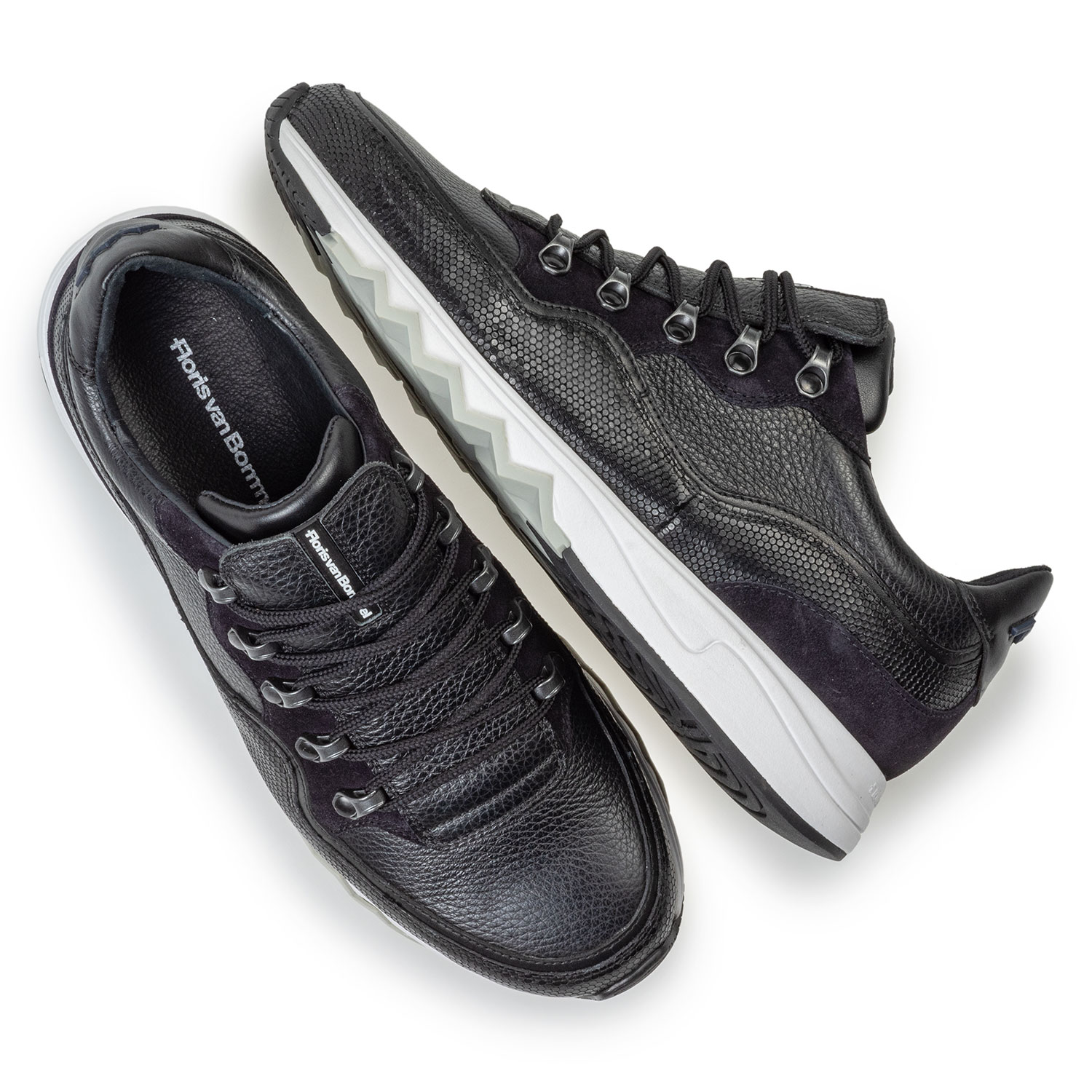 16393/22 - Sneaker leather black 16393/22 - Sneaker leather black