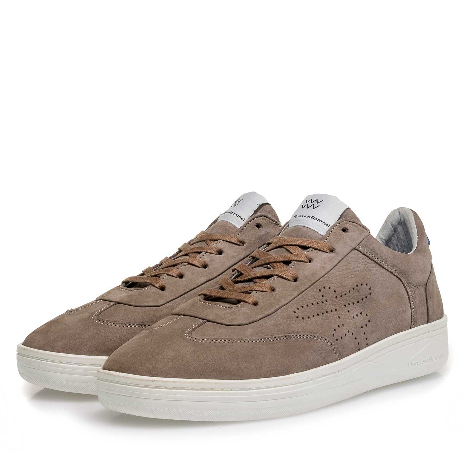 16255/06 - Taupe-coloured nubuck leather sneaker 16255/06 - Taupe-coloured nubuck leather sneaker
