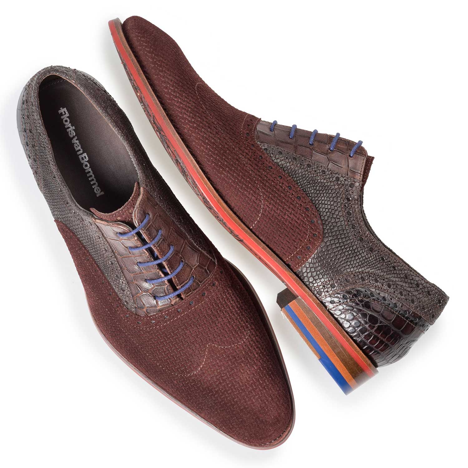 19114/26 - Burgundy red brogue lace shoe 19114/26 - Burgundy red brogue lace shoe