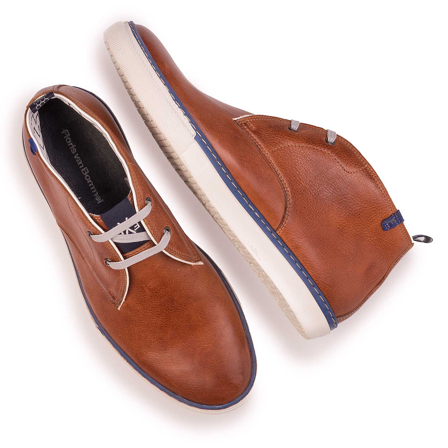10024/01 - Cognac-coloured calf's leather lace boot 10024/01 - Cognac-coloured calf's leather lace boot