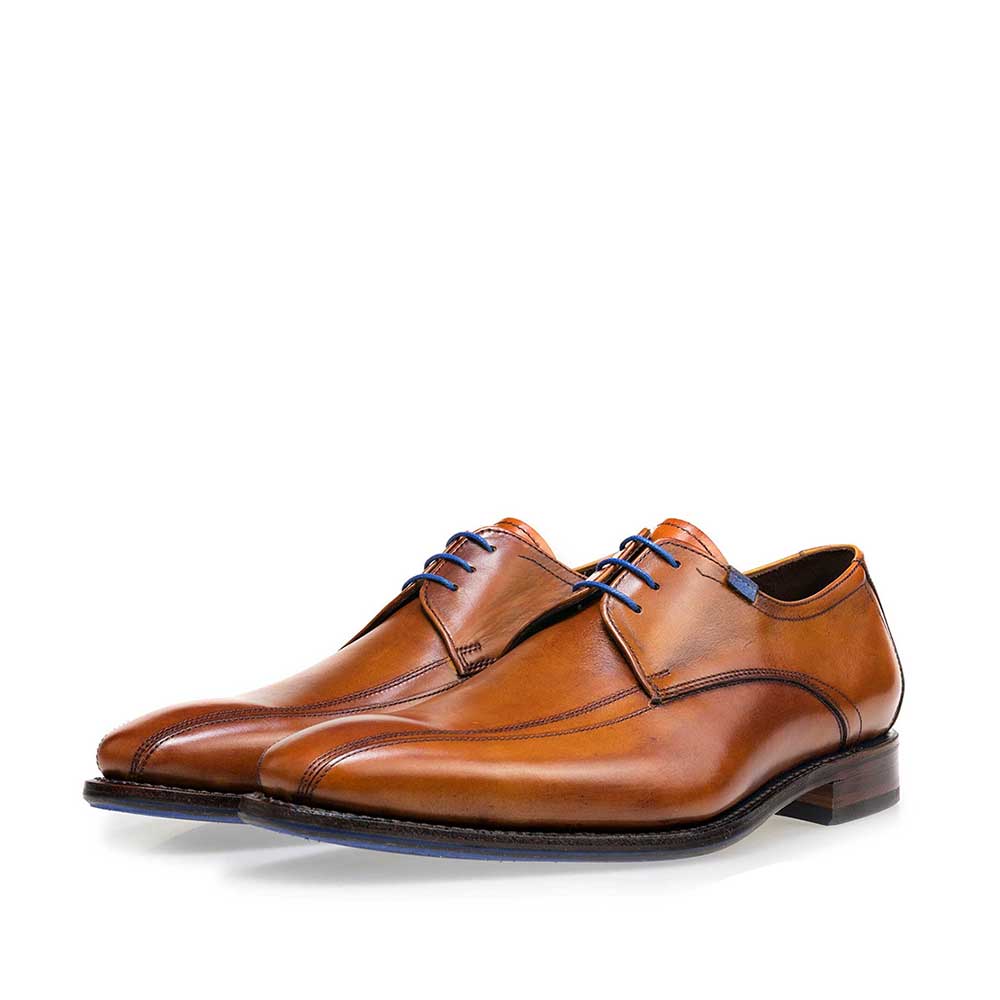 14470/00 - Cognac-coloured calf's leather lace shoe 14470/00 - Cognac-coloured calf's leather lace shoe