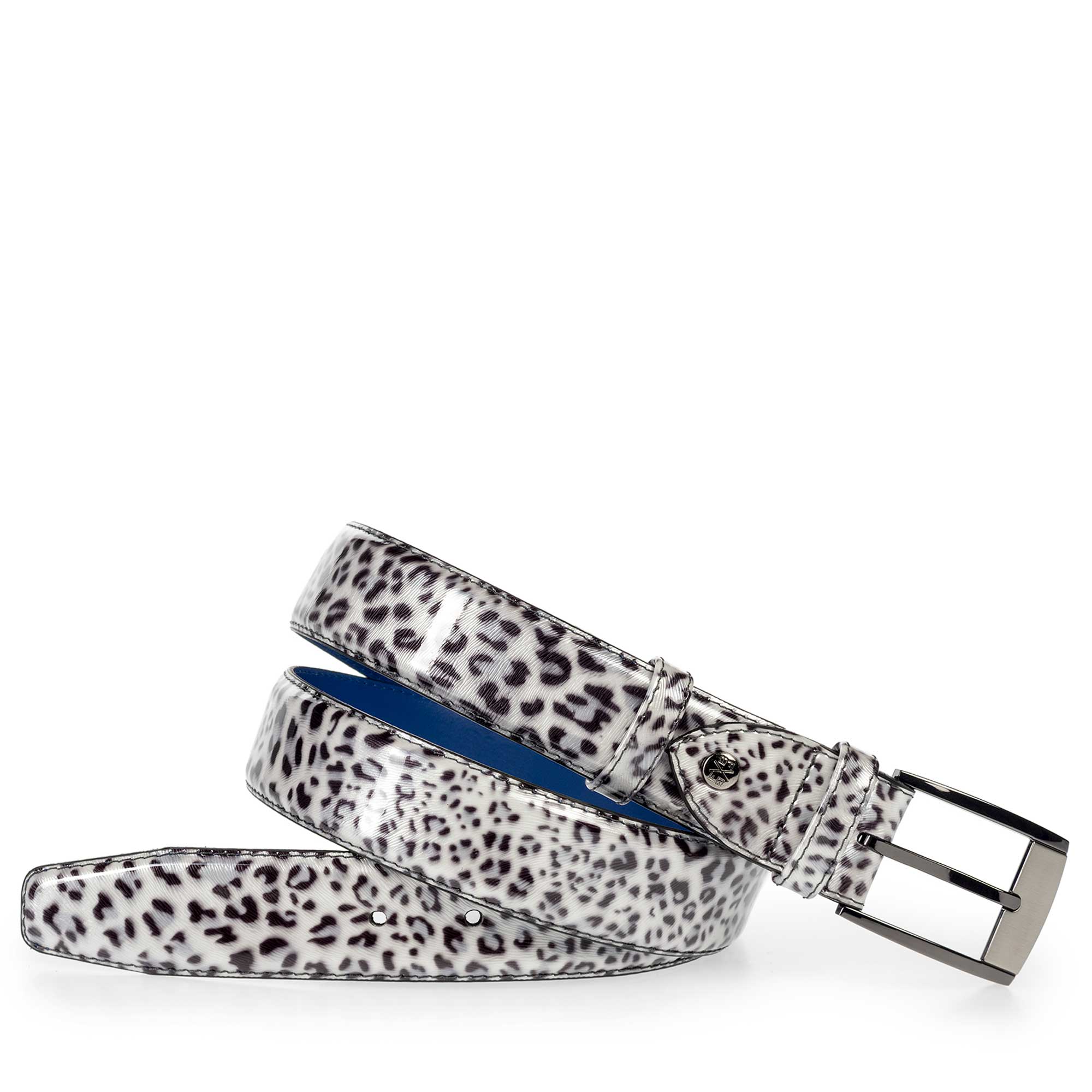 75180/15 - Premium grey, patent leather belt 75180/15 - Premium grey, patent leather belt