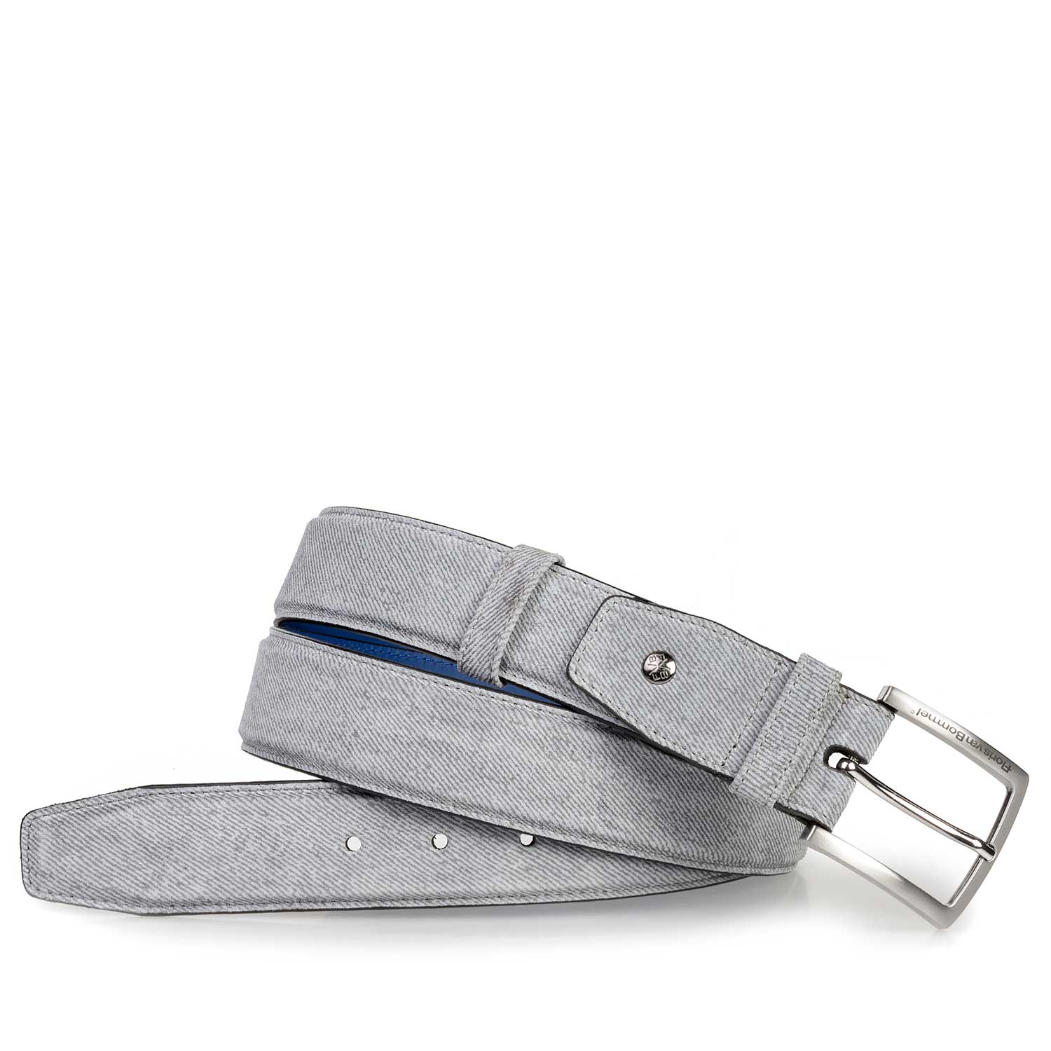 75181/10 - Light grey suede leather belt 75181/10 - Light grey suede leather belt