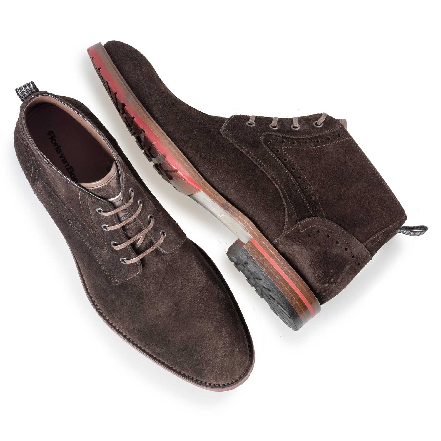 10317/06 - Brown suede leather lace boot 10317/06 - Brown suede leather lace boot