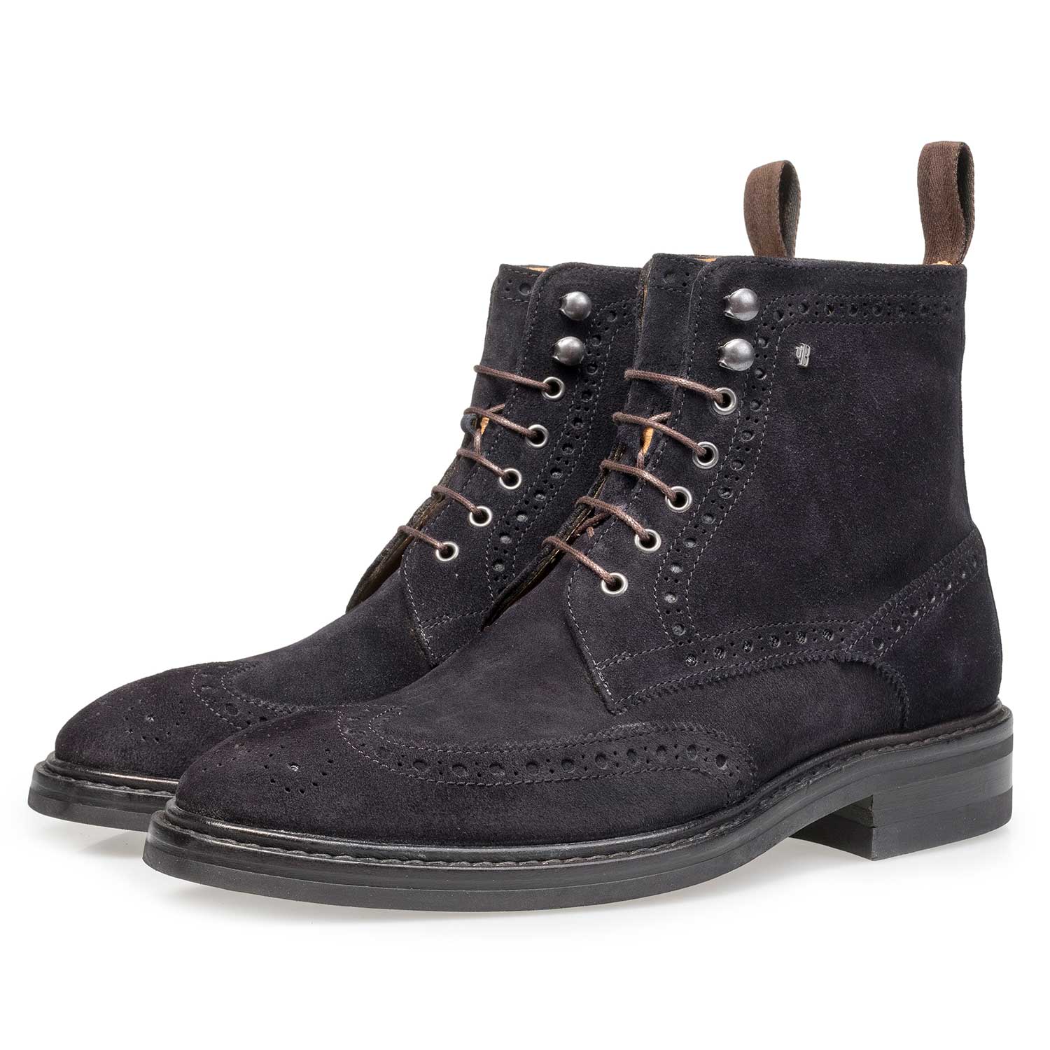 blue suede work boots