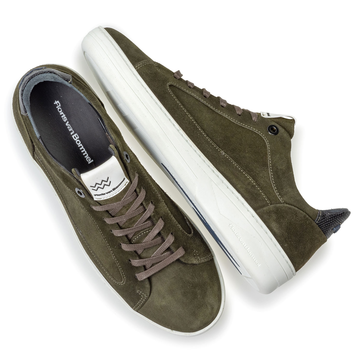 13265/30 - Sneaker suede leather green 13265/30 - Sneaker suede leather green