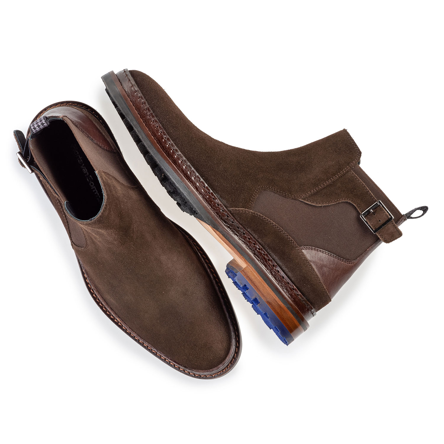10529/06 - Chelsea boot dark brown suede leather 10529/06 - Chelsea boot dark brown suede leather