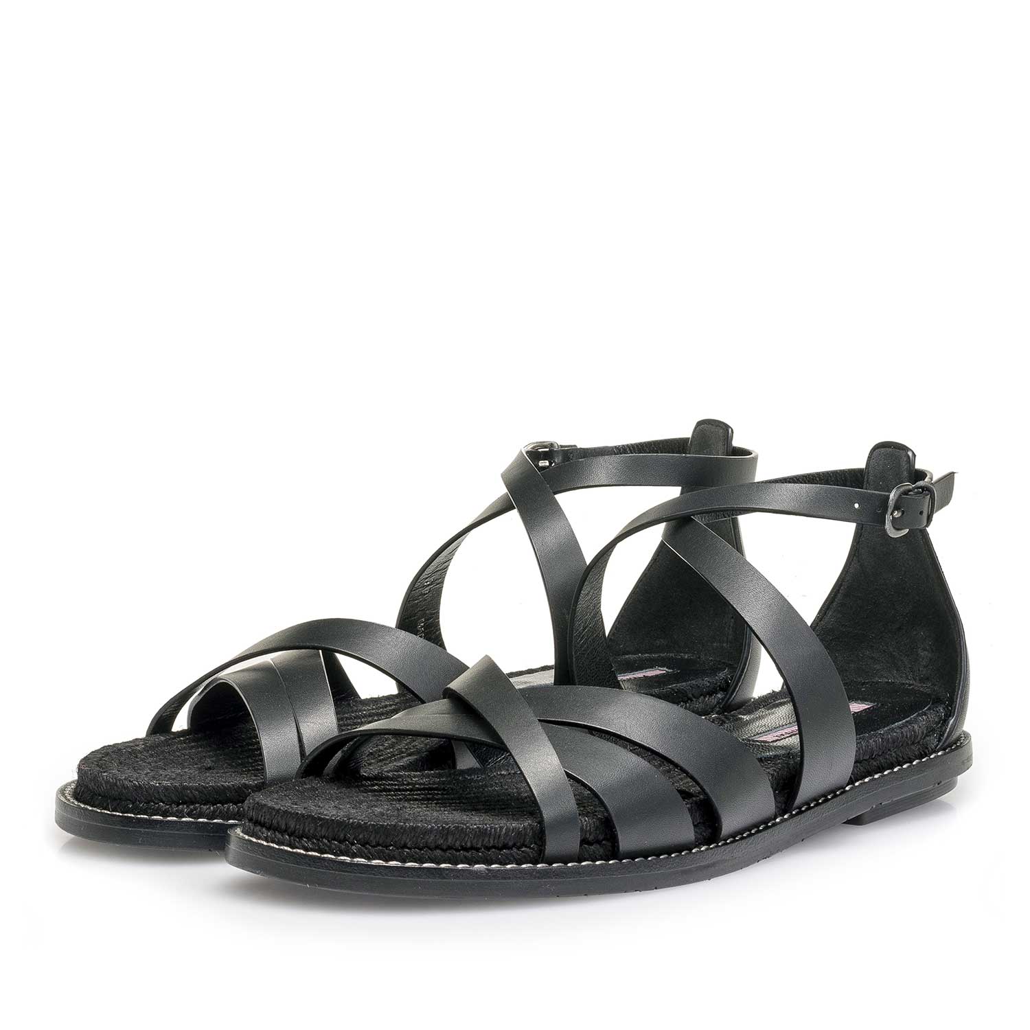 85917/04 - Black leather sandal 85917/04 - Black leather sandal