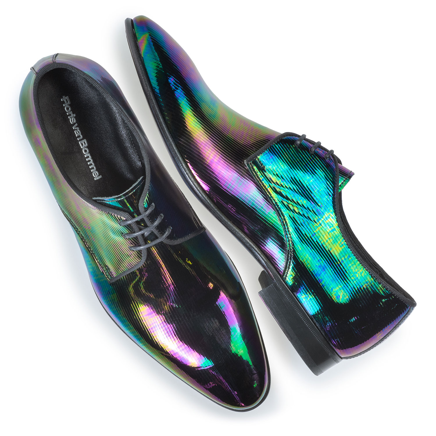 14338/05 - Lace shoe multi-colour patent leather 14338/05 - Lace shoe multi-colour patent leather