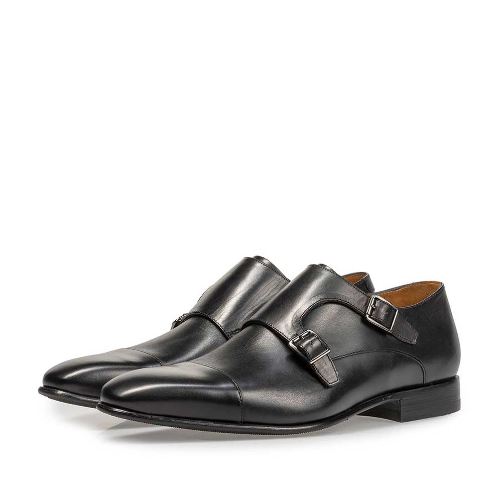 12295/01 - Black calf leather monk strap 12295/01 - Black calf leather monk strap