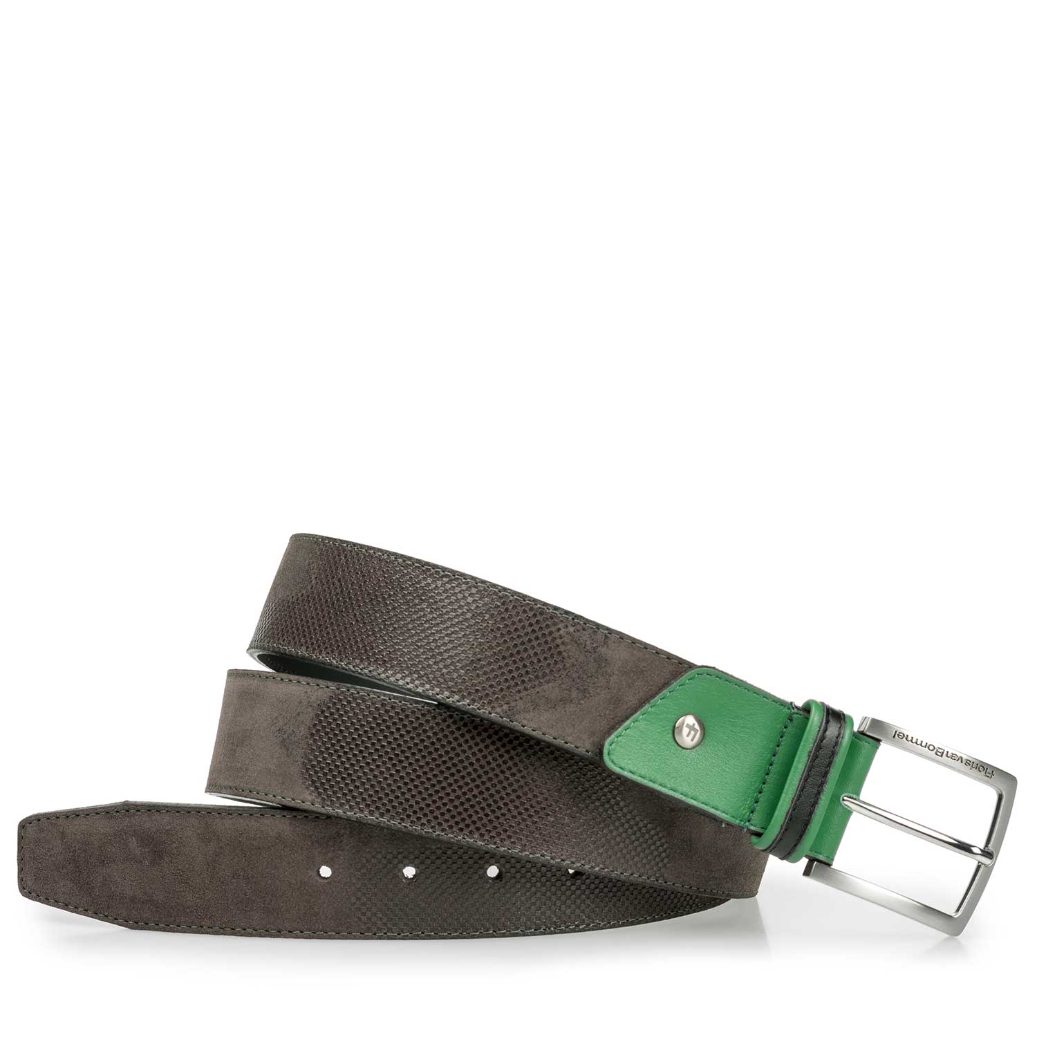 75193/02 - Blue/ Green canvas belt with green accents 75193/02 - Blue/ Green canvas belt with green accents