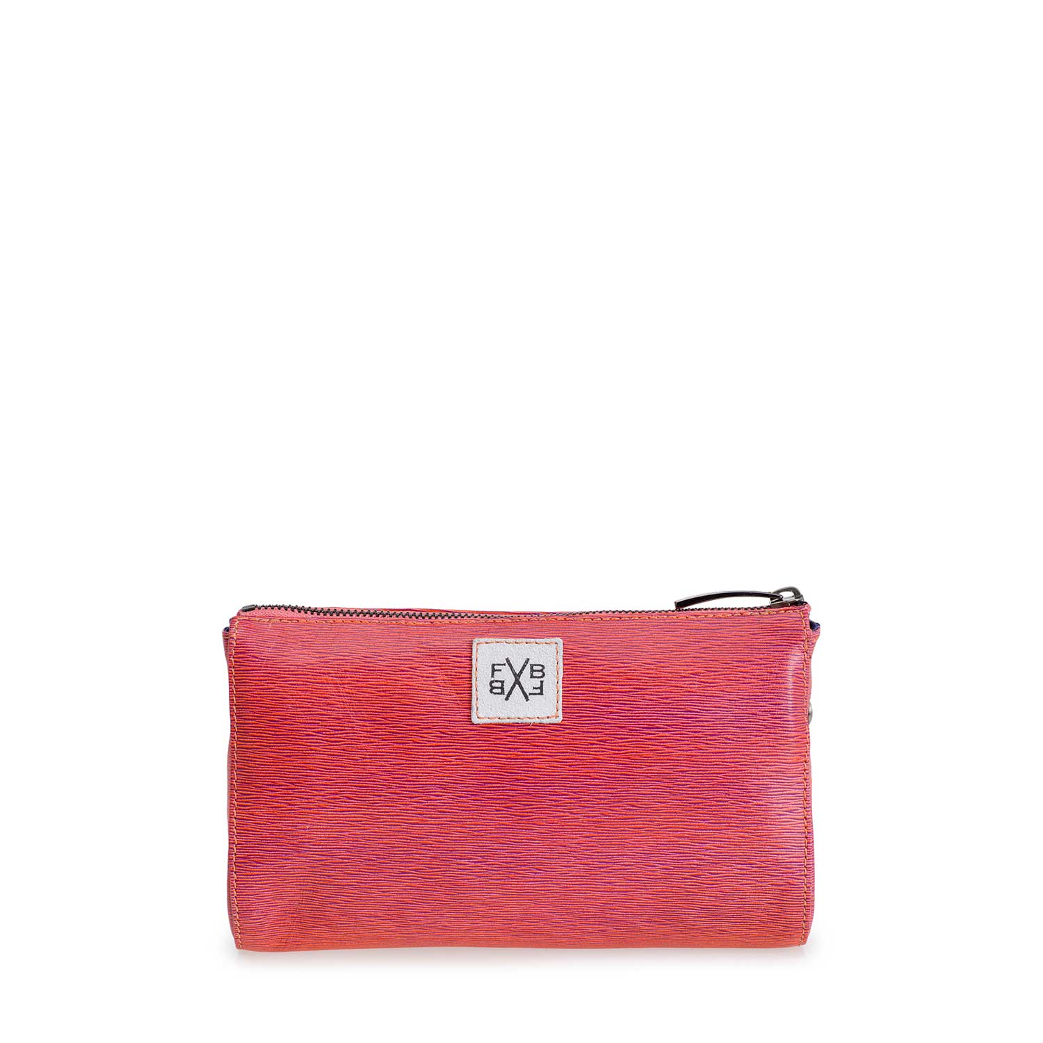 89000/04 - Coral red leather cross body bag 89000/04 - Coral red leather cross body bag